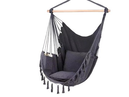Závěsné Křeslo Brazilské LUA tmavě šedé
