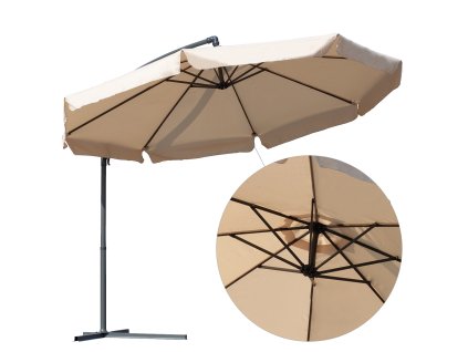 Zahradní slunečník SOLARO BEIGE + obal