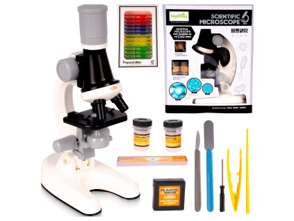 Mikroskop na hraní s příslušenstvím + preparáty
