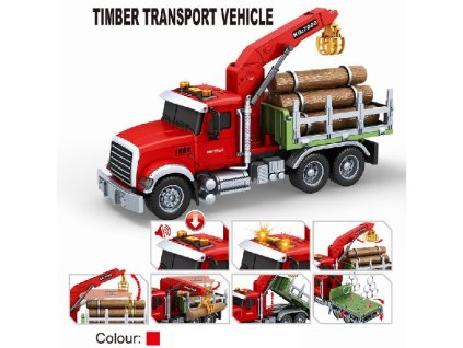 Auto s jeřábem na dřevo 1:14