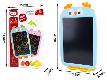 Tabulka zmizík LCD sovička modrá