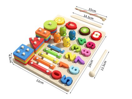 Sada dřevěných hraček 5v1