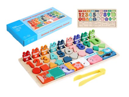 Vzdělávací tabule učení počítání žabičky 4 V 1