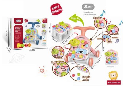 Chodítko posunovací edukační stolek 3 V 1