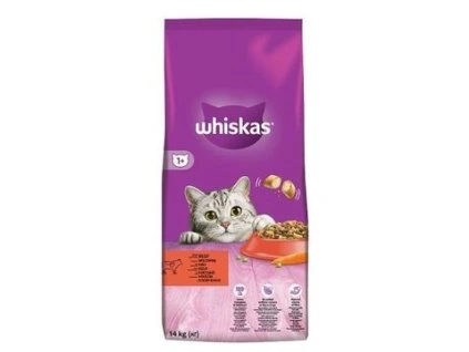 Whiskas 14kg hovězí cat