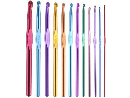 Sada 12 háčků na háčkování.