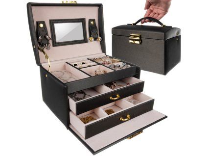 Šperkovnice/pouzdro - černá