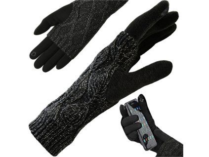 Dotykové rukavice R6413 - černé