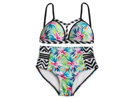 Plavky s vysokým pasem - S