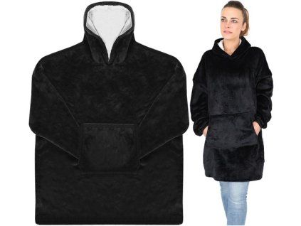 XXL mikina - černá deka