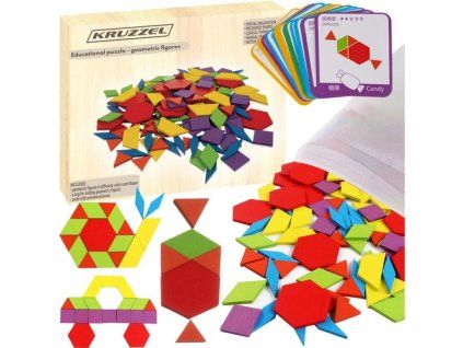Vzdělávací puzzle - geometrické obrazce