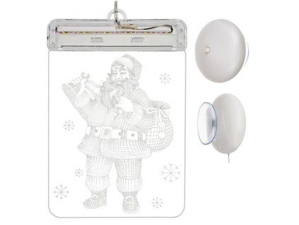3D LED vitráže - Santa Claus