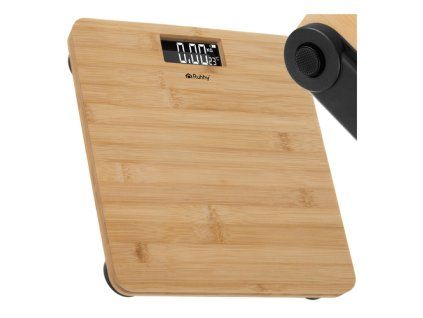 Koupelnová LCD váha - dřevěná Ruhhy 22522