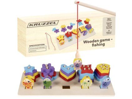 Dřevěná třídička - rybářská Kruzzel 22565