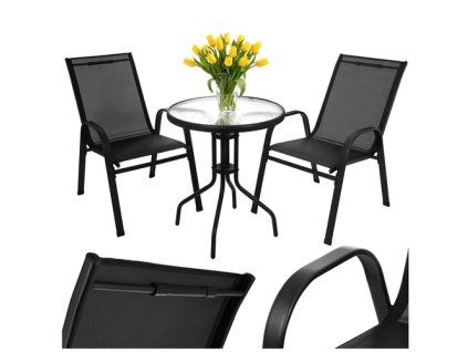 Balkonový nábytek - stůl + 2 židle Gardlov