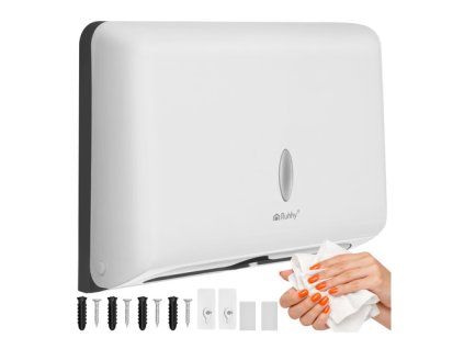 Dávkovač bílých papírových utěrek Ruhy