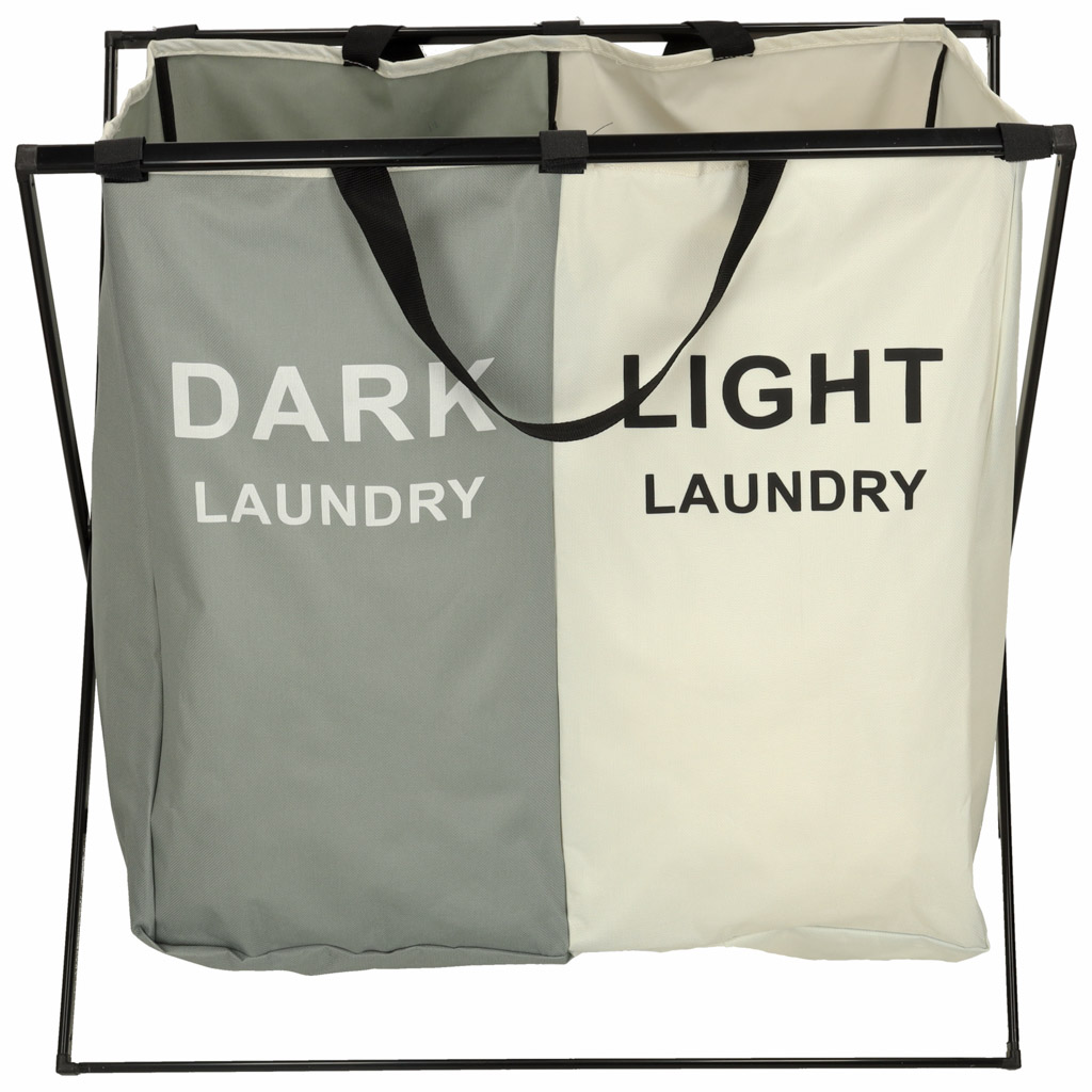 Organizér na třídění prádla do koše 2 přihrádky