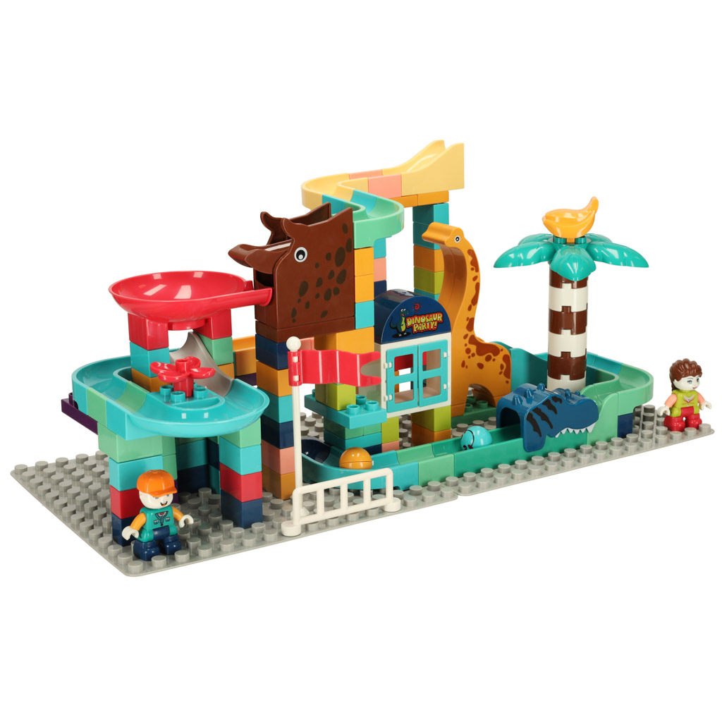 Kreativní bloky dinosauří park kuličková dráha 147sz