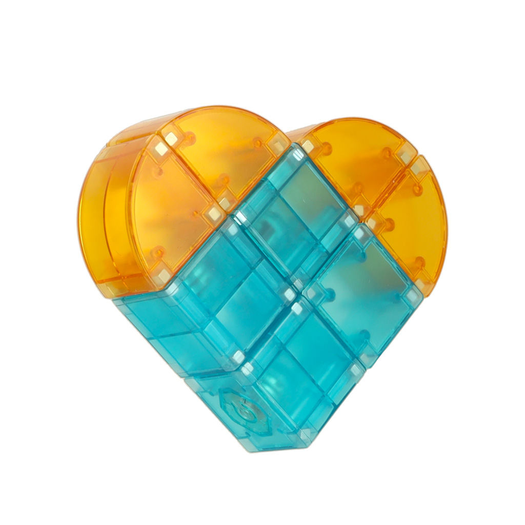 3D stavební magnetické kostky LED svítící 64 kusů