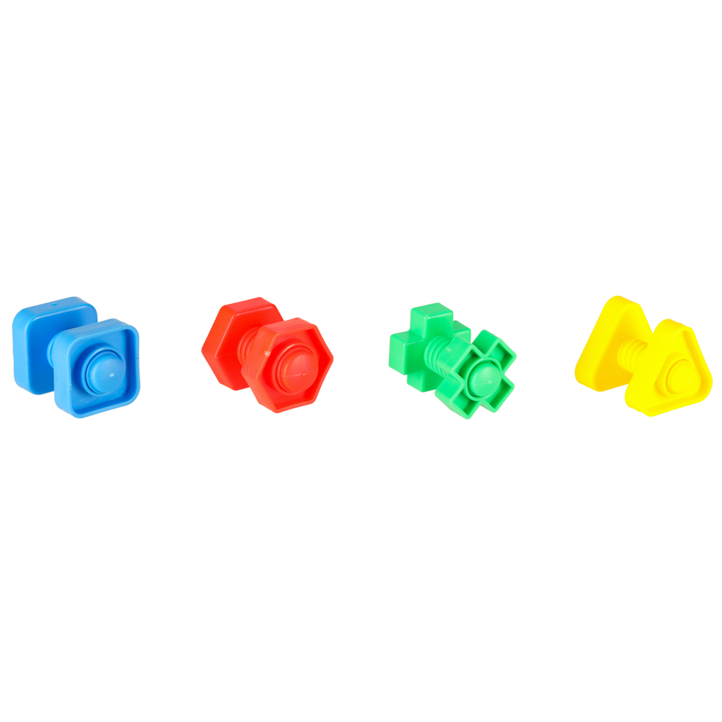 Stavební bloky vzdělávací montessori šrouby 30 prvků