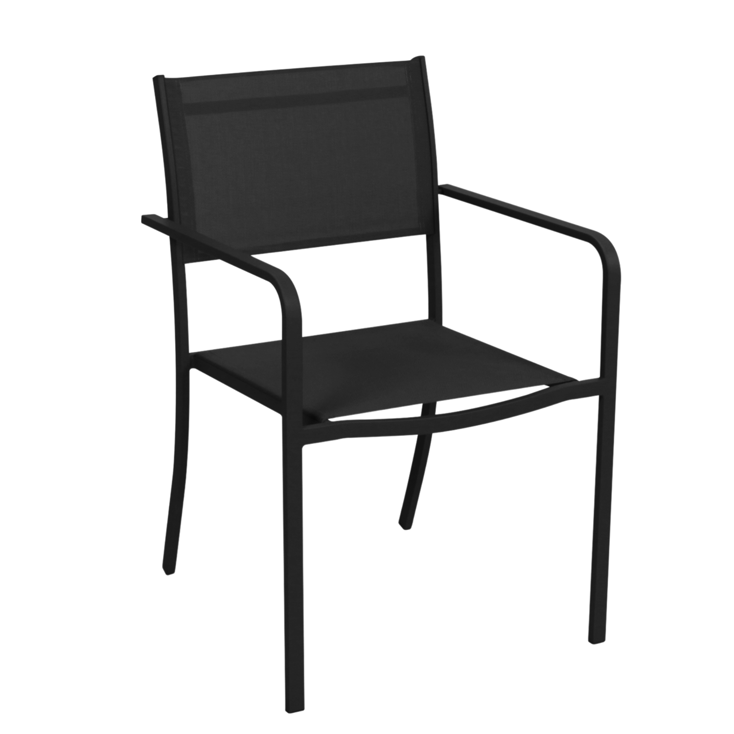 ZAHRADNÍ ŽIDLE ČERNÁ 54x55x86cm