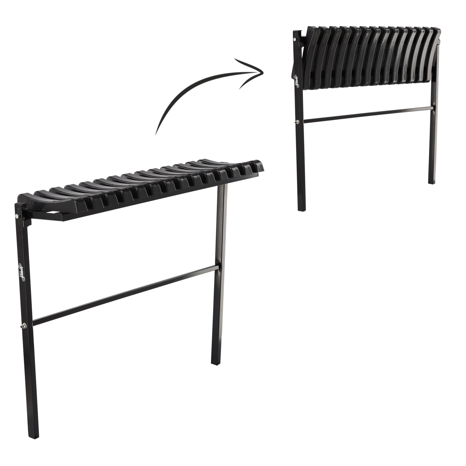 SKLÁDACÍ LAVIČKA DÉLKA 86 CM ČERNÁ