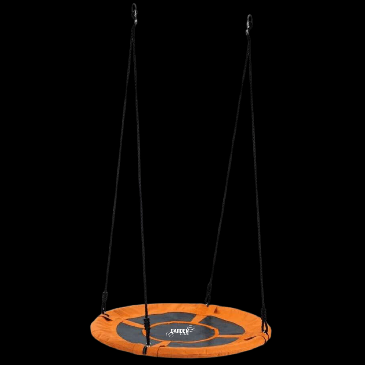 Houpačka - Čapí hnízdo - průměr 100 cm - oranžová