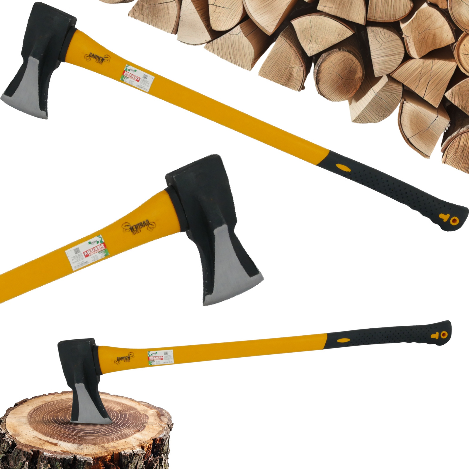 Sekera štípací 3000 g, násada 87 cm