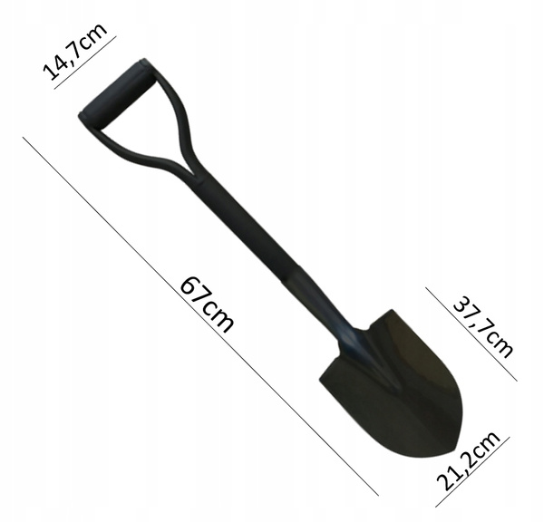 MINI LOPATA S OCELOVOU NÁSADOU 67 CM