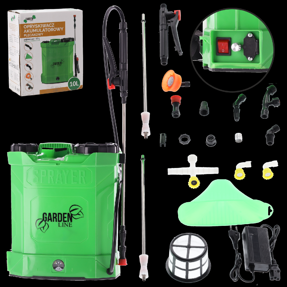 AKUMULÁTOROVÝ POSTŘIKOVAČ NA ZÁDA 10 L