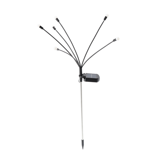 Sada 2 solárních lamp, výška 70 cm, 6 LED teplá bílá