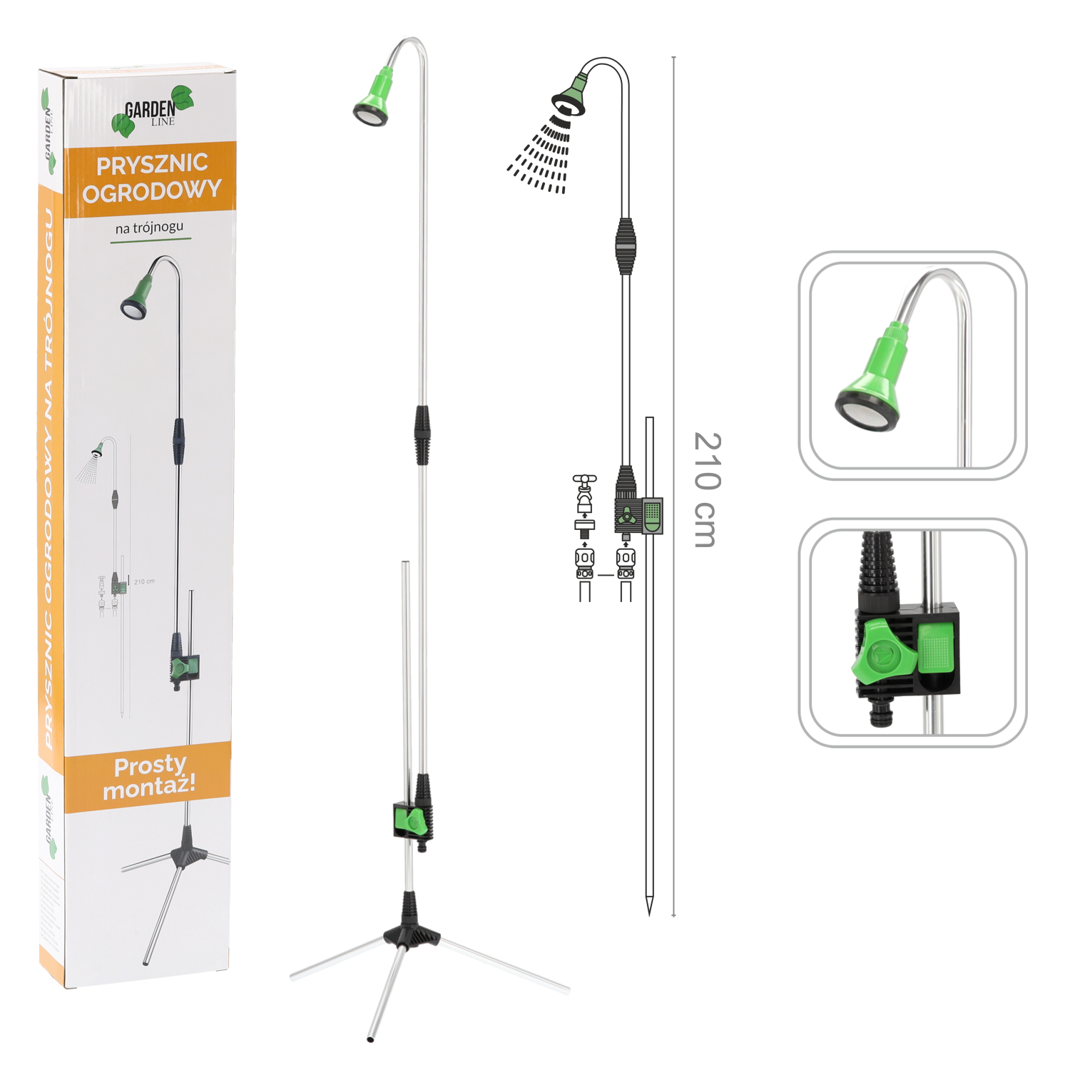 ZAHRADNÍ SPRCHA NA TROJNOŽCE