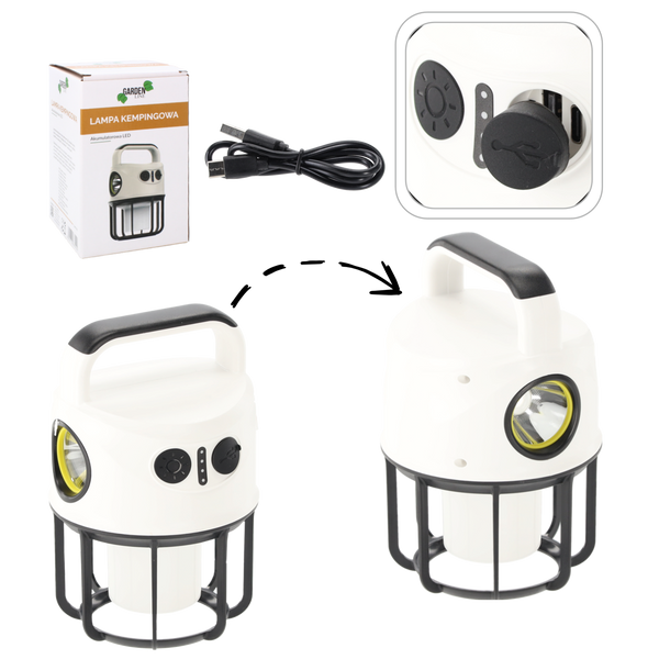 Lampa Kempingová Akumulátorová LED