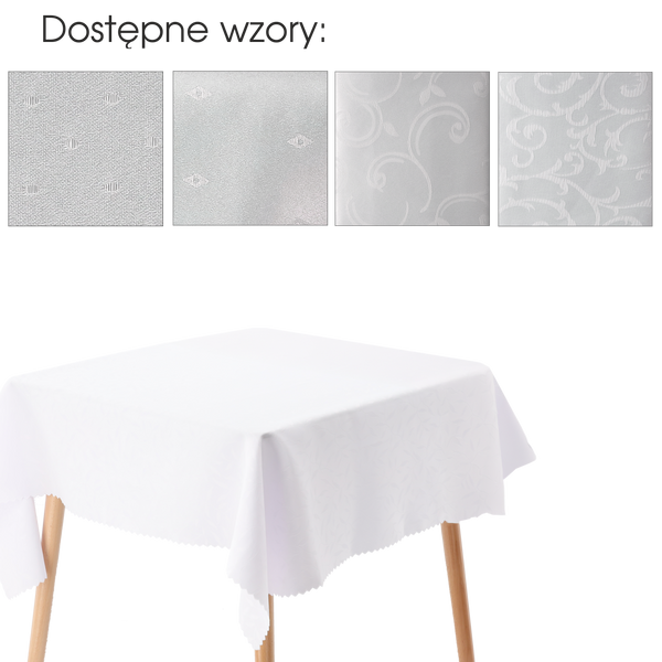UBRUS BÍLÝ 130*160 CM BAL. 1 KS *4976