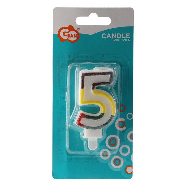 SVÍČKA "5" ČÍSLICE *1220*9031*