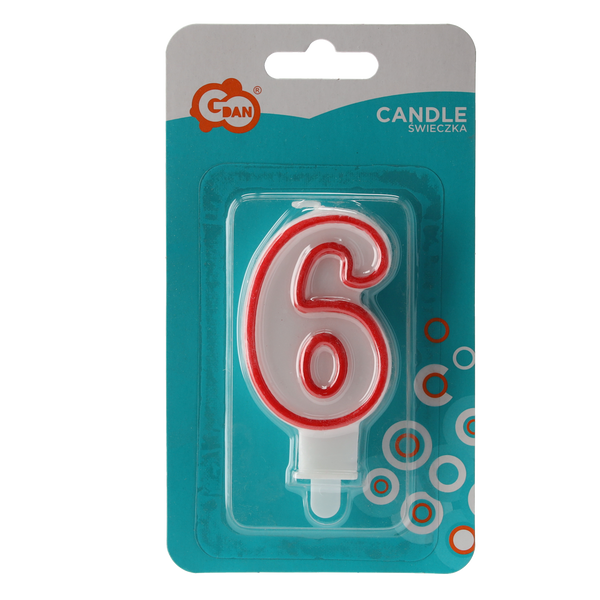 SVÍČKA "6" ČÍSLICE *1237*9048*