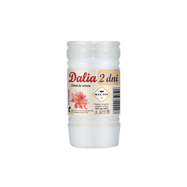 Sada 10 ks parafínových vložek Dalia 11 cm/48 h