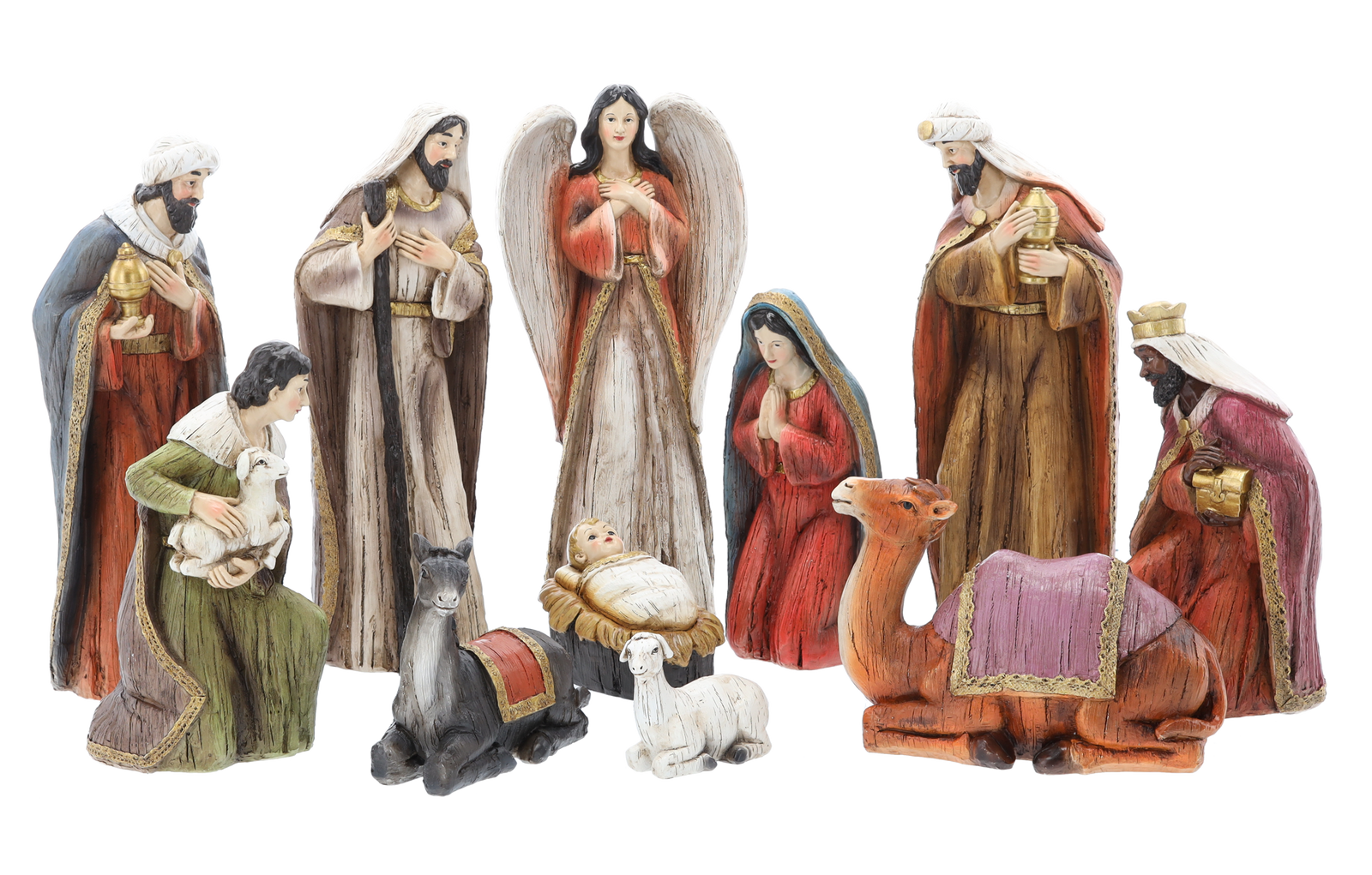 Sada 11 Vánočních Figurinek až do 40,5 cm polyresin