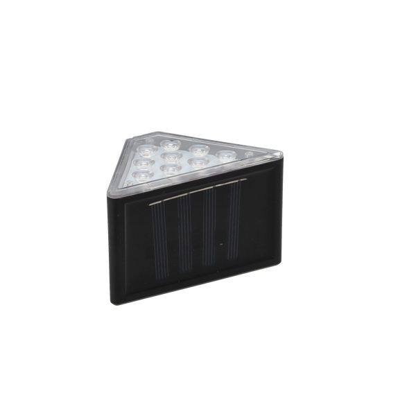 Sada 2 solárních schodových lamp 8,5 x 5 x 4,5 cm 9 LED teplá bílá