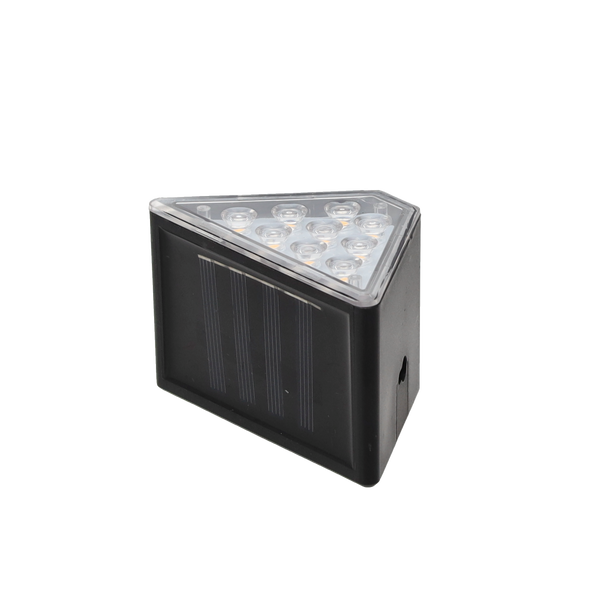 Sada 2 solárních schodových lamp 8,5 x 5 x 4,5 cm 9 LED teplá bílá
