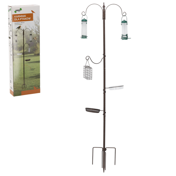 KRMÍTKO PRO PTÁKY H 190 CM (+KOTVY) OCEL *5047