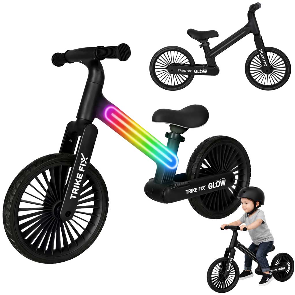 Trike Fix Glow LED cross-country bike černá