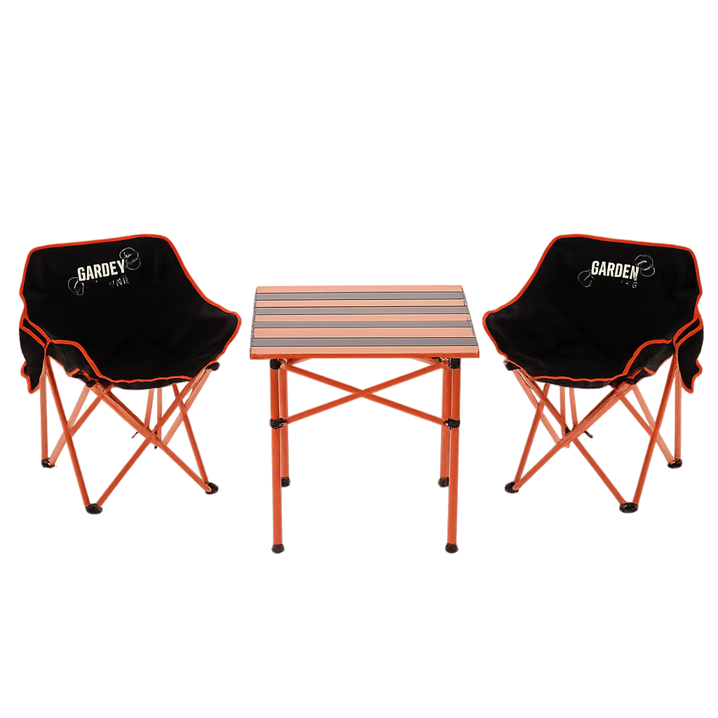 SADA STOLEK + 2 KŘESLA TURISTICKÝ KEMPING