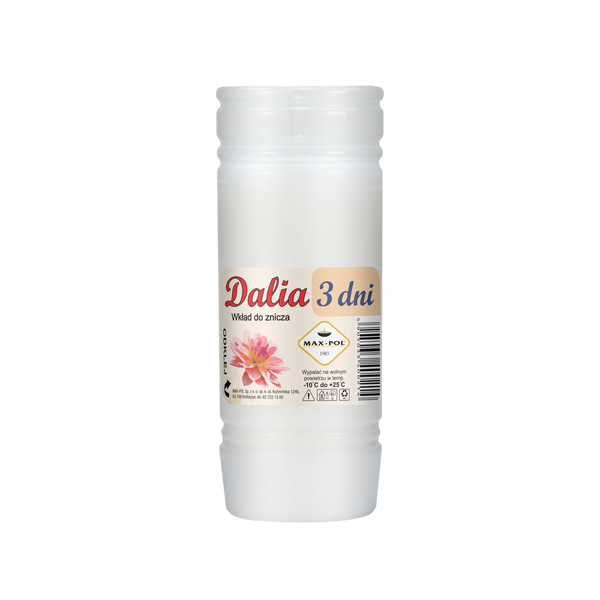 Sada 10 parafínových vložek Dalia 15 cm/72 h