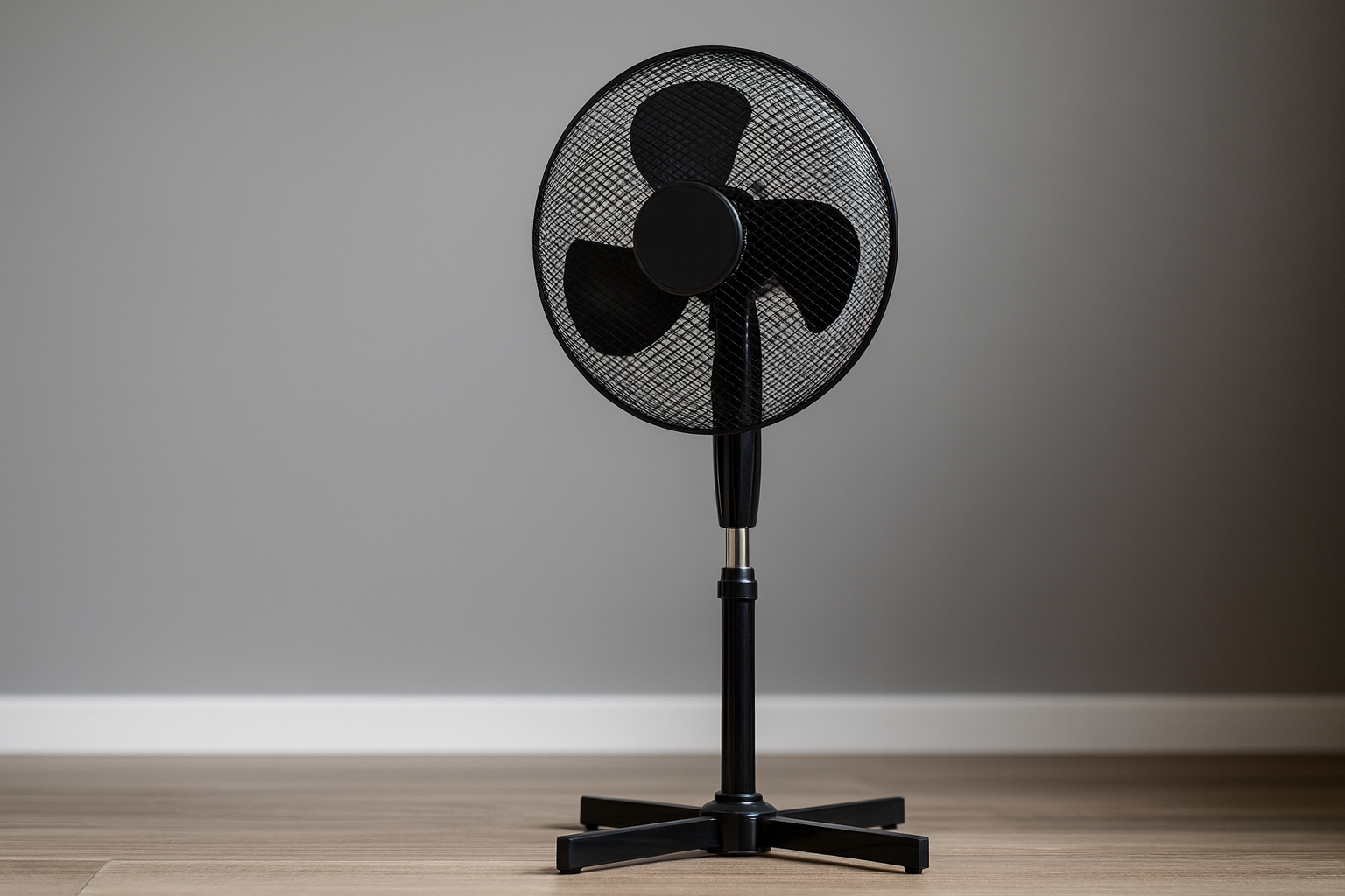 STOJACÍ VENTILÁTOR ČERNÝ 45W