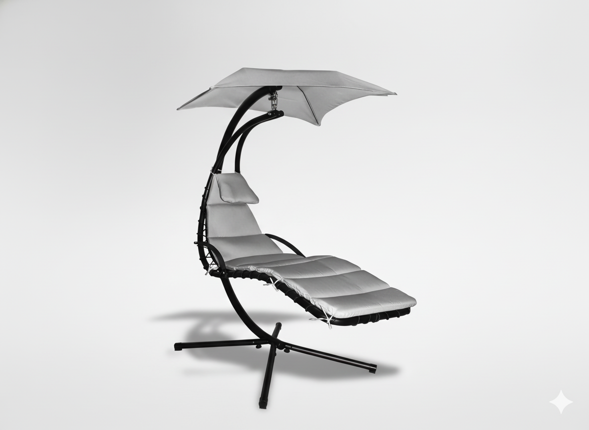 Zahradní houpačka šedá