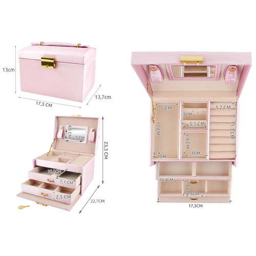 Šperkovnice/pouzdro - růžová