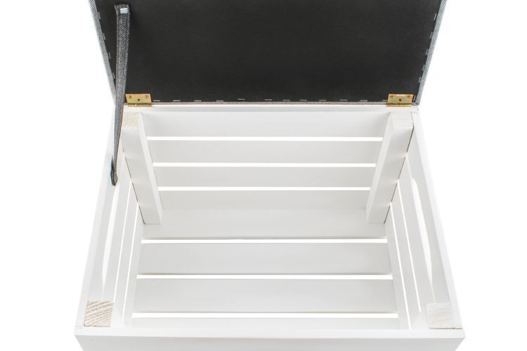 Dřevěný puf - truhla