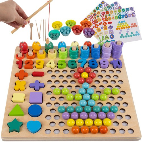 Dřevěné puzzle - korálky DU17252