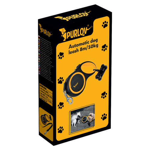 Automatické vodítko na psa 8m/50kg Purlov 19786